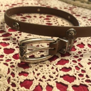 Brighton thin tan belt C3828